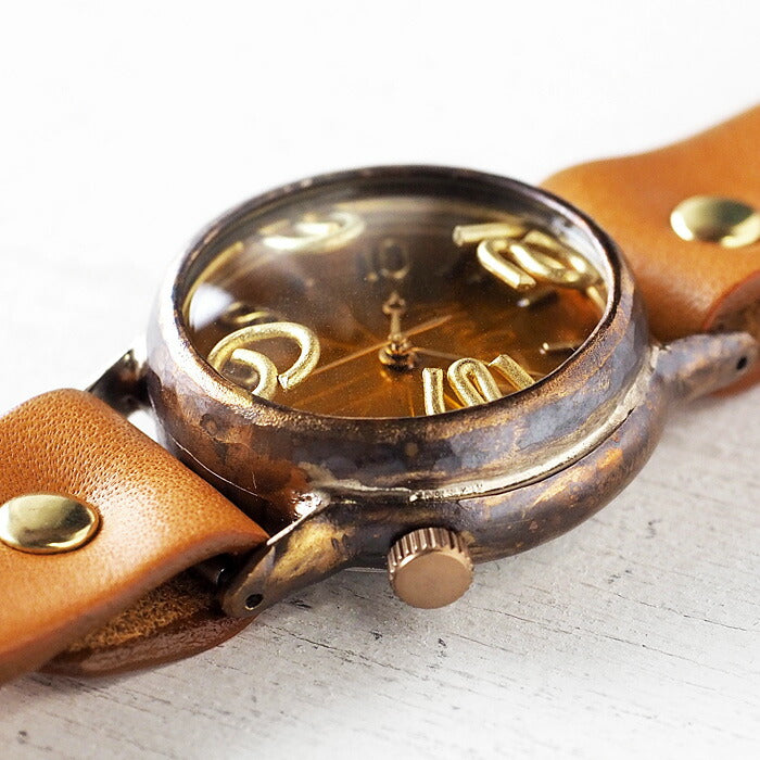Watanabe Kobo 手工手錶 “On Time-B” 透明黃色錶盤 [NW-214B-YE] 