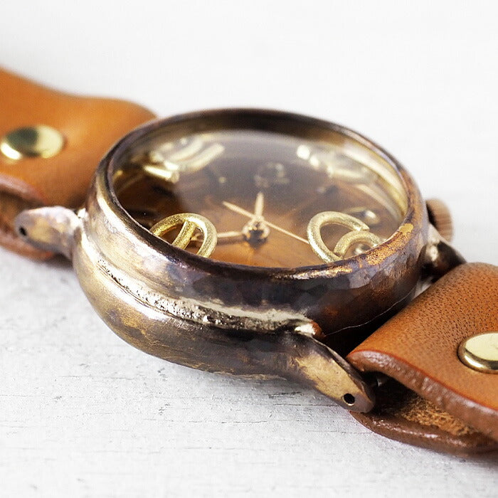 渡辺工房 手作り腕時計 “On Time-B” クリアイエロー文字盤 [NW-214B-YE]