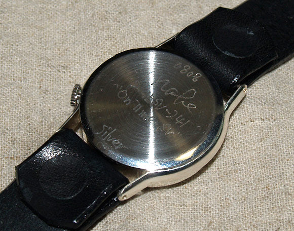 Watanabe Kobo Handmade Watch "On Time-SV" Men's Silver Black Dial [NW-214BSV-BK] 