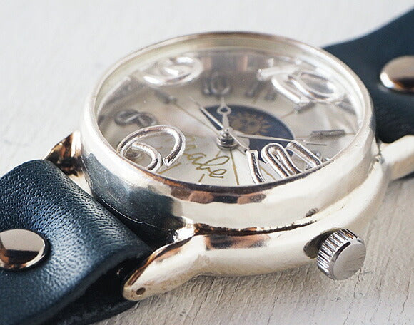 Watanabe Koubou Handmade Watch “On Time SUN&amp;MOON” Silver [NW-214BSV-SM] 