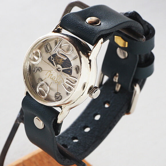 Watanabe Koubou Handmade Watch “On Time SUN&amp;MOON” Silver [NW-214BSV-SM] 