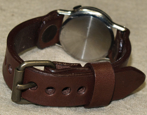 渡辺工房 手作り腕時計“On Time-SV”メンズシルバー イエロー文字盤 [NW-214BSV-YE]