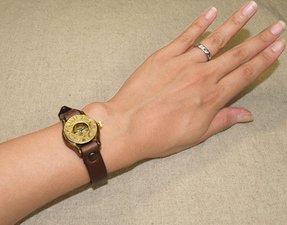 渡辺工房 手作り腕時計“BIWA”レディースブラス [NW-235]