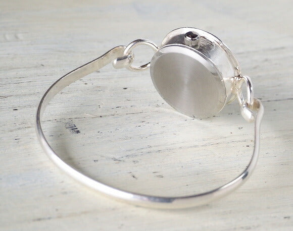 渡辺工房 手作り腕時計 “Silver Armlet 3” レディースシルバー 12時スワロフスキー [NW-289MSV]
