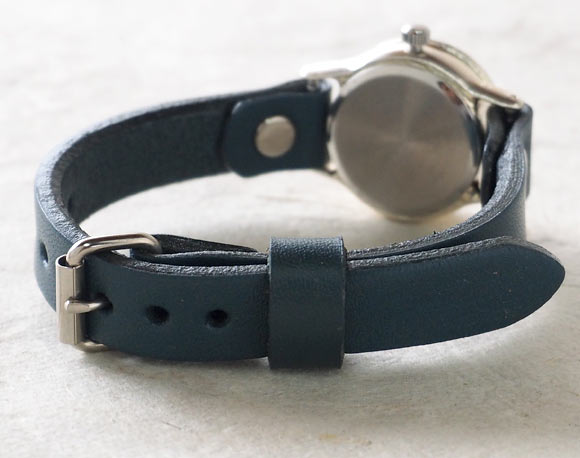 渡辺工房 手作り腕時計 “StrapLady-S-SUN＆MOON”レディースシルバー カラーダイヤル ブルー [NW-289SV-SM-BL]