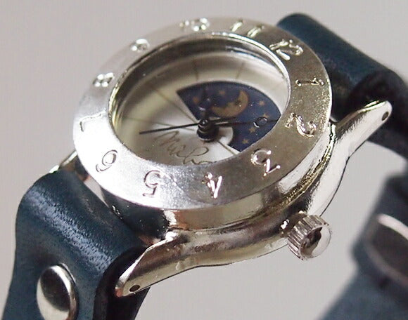 Watanabe Koubou 手工手錶 “StrapLady-S-SUN&amp;MOON” 女士腕錶 銀 [NW-289SV-SM] 