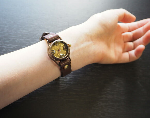 Watanabe Koubou Handmade Watch “Lady-on-Time-B” Ladies Brass [NW-305B] 