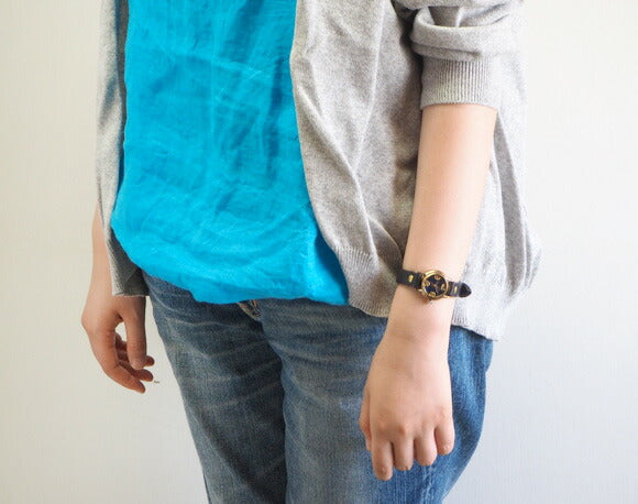 渡辺工房 手作り腕時計 “Lady on Time-B” ブルー文字盤 レディース [NW-305B-BL]