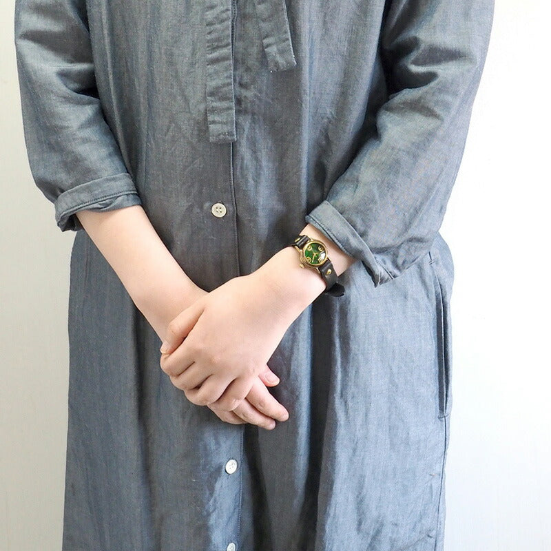 Watanabe Kobo Handmade Watch “Lady On Time-B” Clear Green Dial Ladies [NW-305B-GR] 