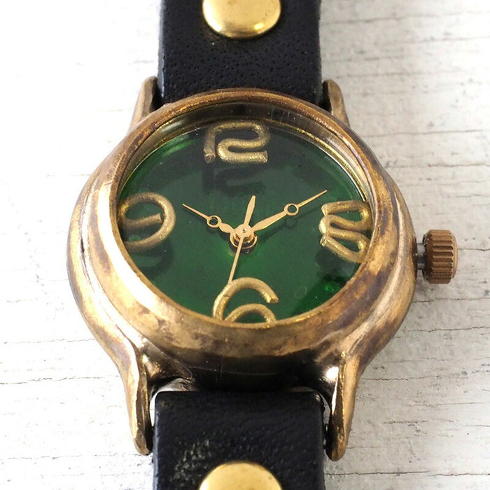 渡辺工房 手作り腕時計 “Lady On Time-B” クリアグリーン文字盤 レディース [NW-305B-GR]