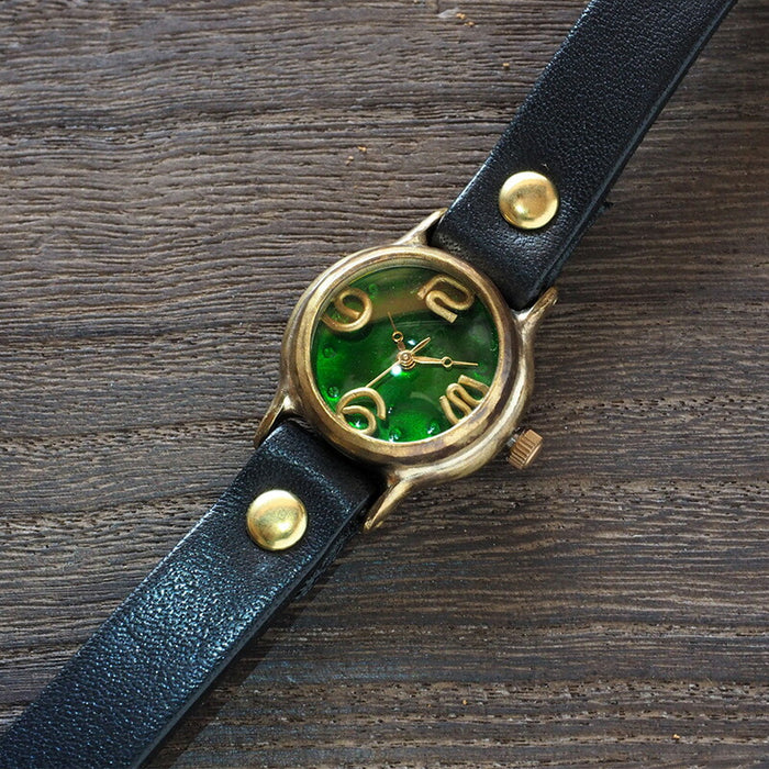 Watanabe Kobo Handmade Watch “Lady On Time-B” Clear Green Dial Ladies [NW-305B-GR] 