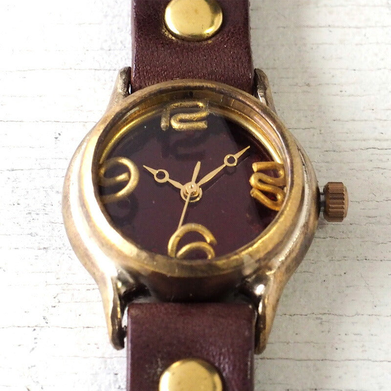 Watanabe Kobo Handmade Watch “Lady On Time-B” Clear Red Dial Ladies [NW-305B-RD] 