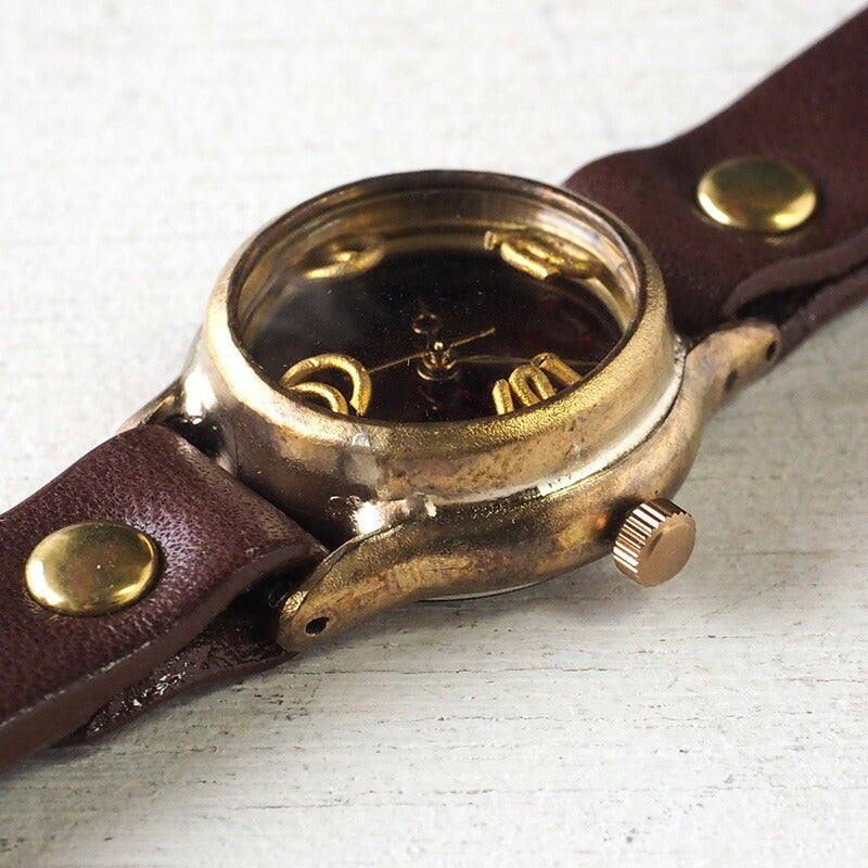 Watanabe Kobo Handmade Watch “Lady On Time-B” Clear Red Dial Ladies [NW-305B-RD] 