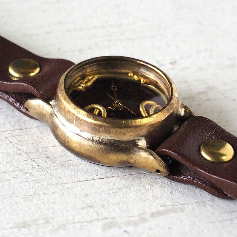 Watanabe Kobo Handmade Watch “Lady On Time-B” Clear Red Dial Ladies [NW-305B-RD] 