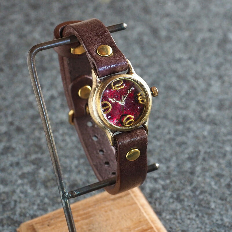 Watanabe Kobo Handmade Watch “Lady On Time-B” Clear Red Dial Ladies [NW-305B-RD] 