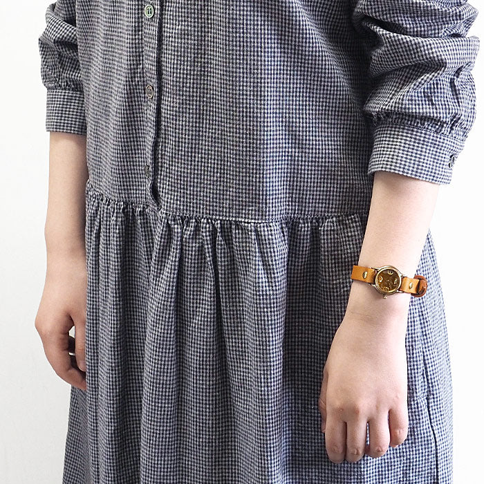 渡辺工房 手作り腕時計 “Lady On Time-B” クリアイエロー文字盤 レディース [NW-305B-YE]