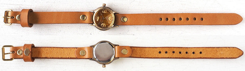 渡辺工房 手作り腕時計 “Lady On Time-B” クリアイエロー文字盤 レディース [NW-305B-YE]