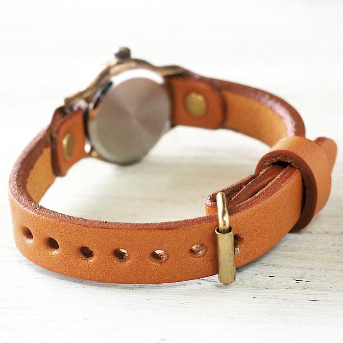 渡辺工房 手作り腕時計 “Lady On Time-B” クリアイエロー文字盤 レディース [NW-305B-YE]