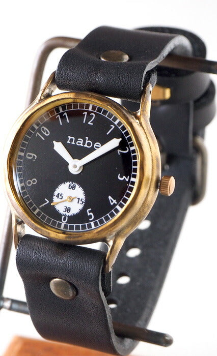 Watanabe Kobo Handmade Watch “Plain-SSP” Small Second Black Dial [NW-352SSP] 