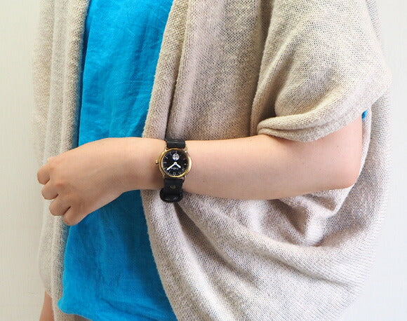Watanabe Kobo Handmade Watch “Plain-SSP” Small Second Black Dial [NW-352SSP] 
