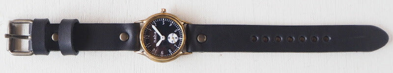 Watanabe Kobo Handmade Watch “Plain-SSP” Small Second Black Dial [NW-352SSP] 