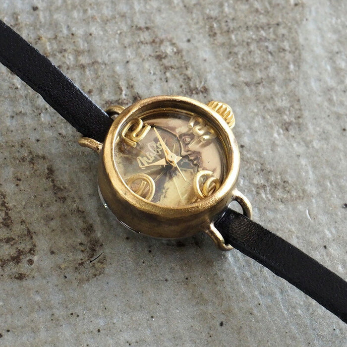 Watanabe Koubou Handmade Watch “Crescent Moon-LB4” Ladies Brass [NW-365CM4] 
