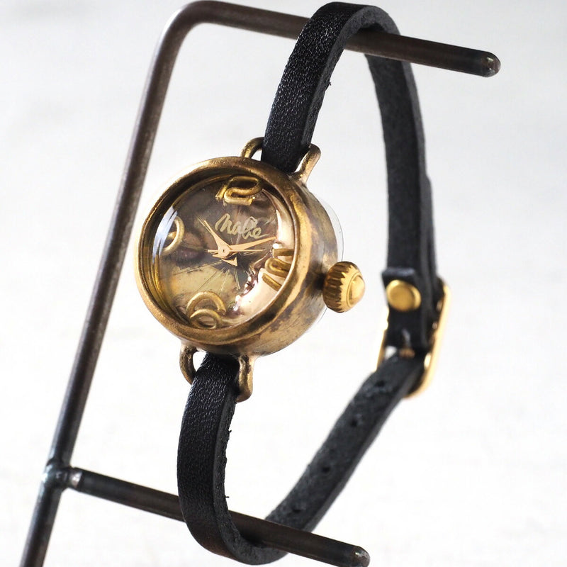 渡辺工房 手作り腕時計 “Crescent Moon-LB4” レディースブラス [NW-365CM4]