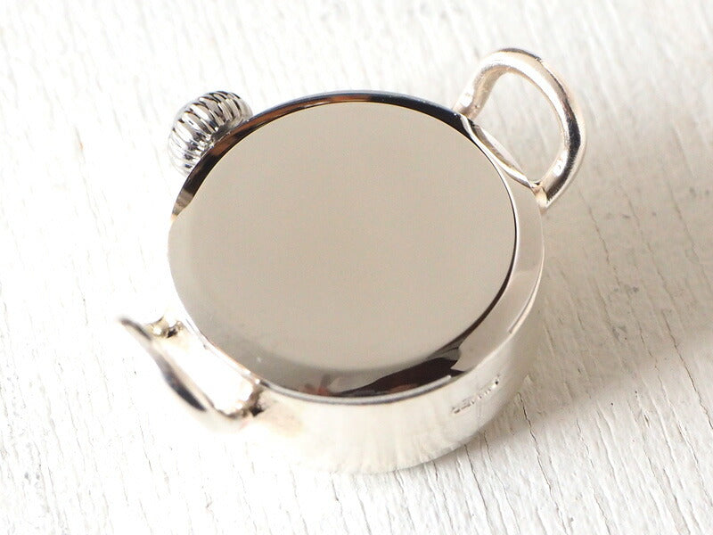 Watanabe Kobo Handmade Watch "Lady's Silver" Ladies Silver SUN &amp; MOON 5mm Wide Leather Strap [NW-365SV-SM] 