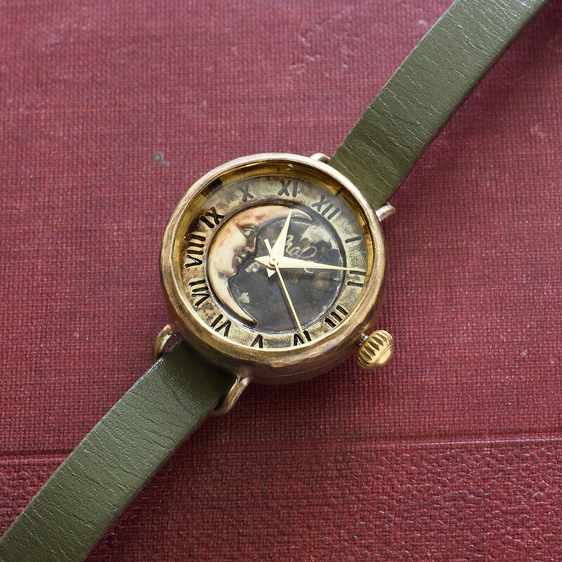 Watanabe Koubou Handmade Watch “Crescent Moon-MB4” Ladies Brass [NW-366CM4] 