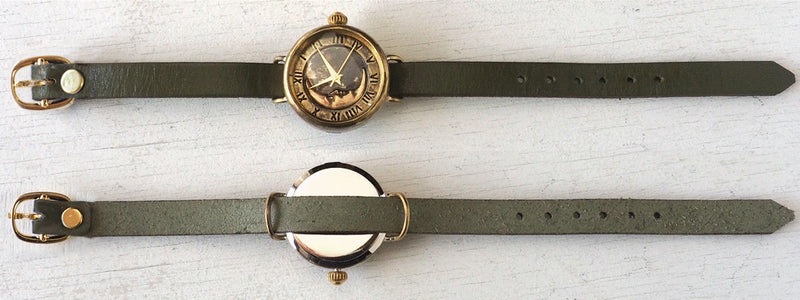 Watanabe Koubou Handmade Watch “Crescent Moon-MB4” Ladies Brass [NW-366CM4] 