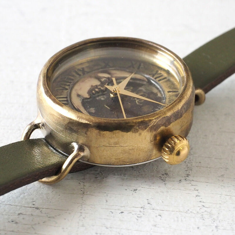 Watanabe Koubou Handmade Watch “Crescent Moon-MB4” Ladies Brass [NW-366CM4] 