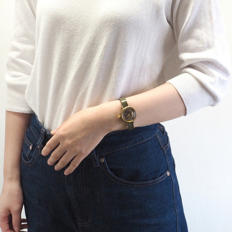 Watanabe Koubou Handmade Watch “Crescent Moon-MB4” Ladies Brass [NW-366CM4] 
