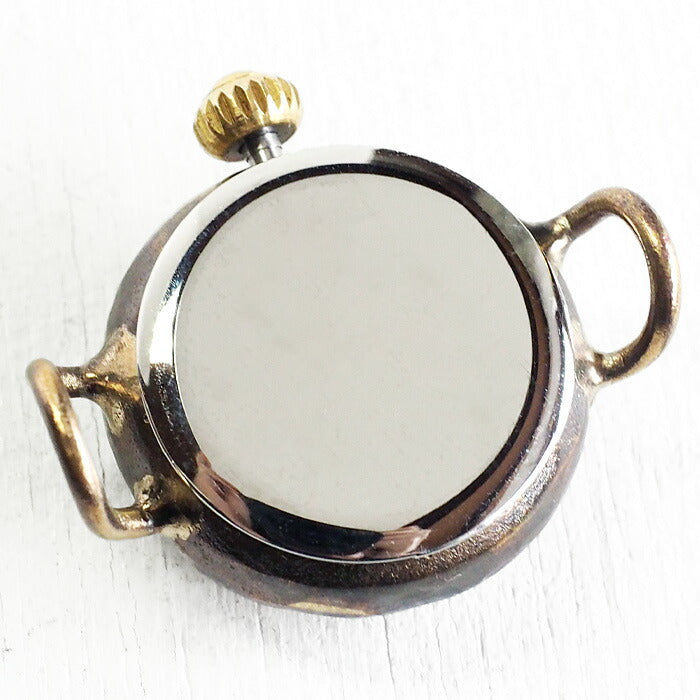 渡辺工房 手作り腕時計 “Ladybug-B-S&M” 黒文字盤 レディースブラス SUN＆MOON [NW-375SM-BK]