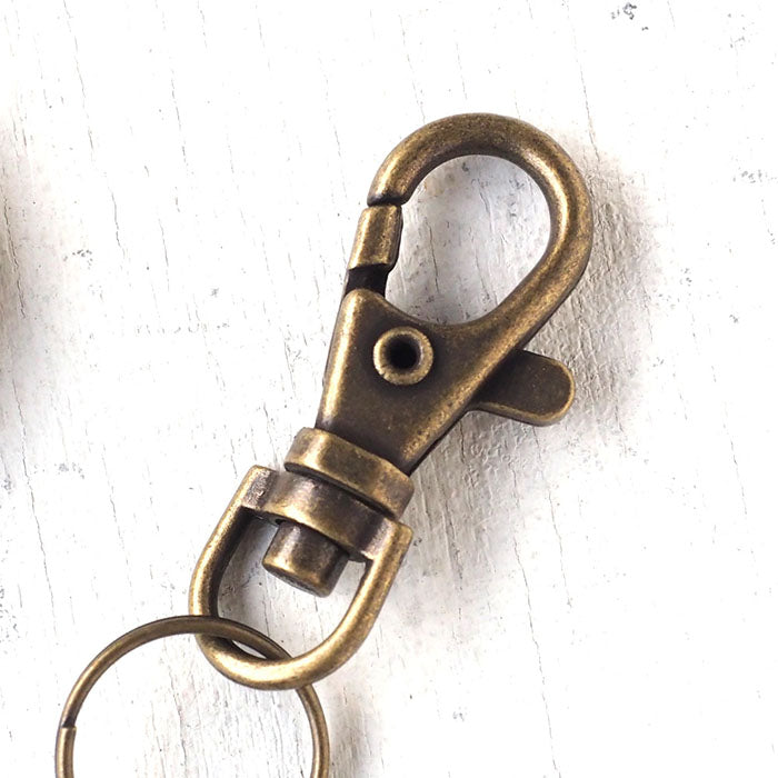 渡辺工房 手作り懐中時計 “Crescent Moon-MB” メンズブラス 甲丸ケース 革紐チェーン [NW-379CM]