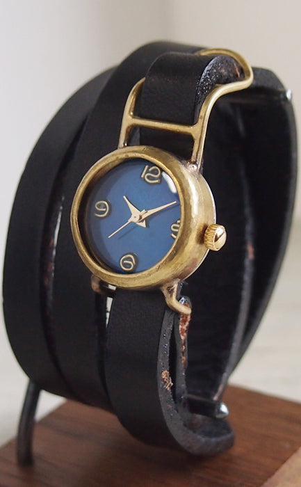 渡辺工房 手作り腕時計 “Coil2-B”3重巻きベルト レディースブラス [NW-45B]