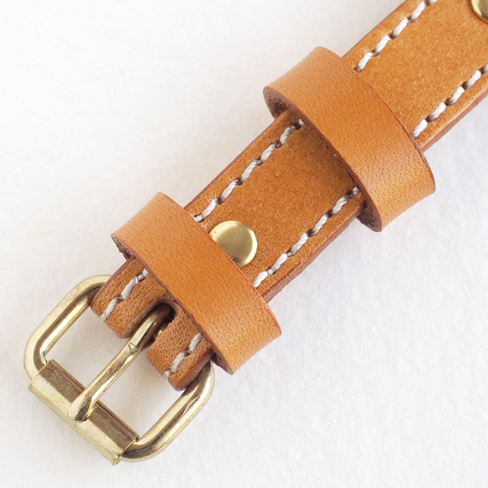 Watanabe Kobo Handmade Wristwatch Mechanical "Wanokoku" Temaki 1" Round Case Chinese Numerals 34mm Size [NW-BHW148] 