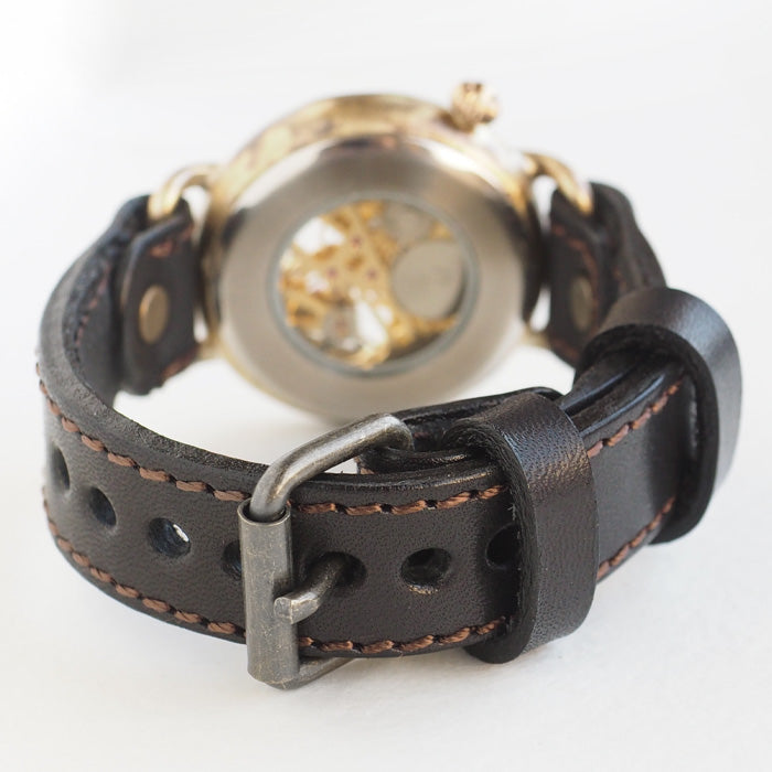 渡辺工房 手作り腕時計 “倭ノ刻(わのこく) 手巻二” 手巻き 漢数字 38ｍｍサイズ [NW-BHW149]