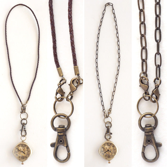 渡辺工房 手作り懐中時計 “倭ノ刻 手巻 懐角二(わのこく てまき かいかくに)” クッションケース 漢数字 38mm [NW-BHW151]