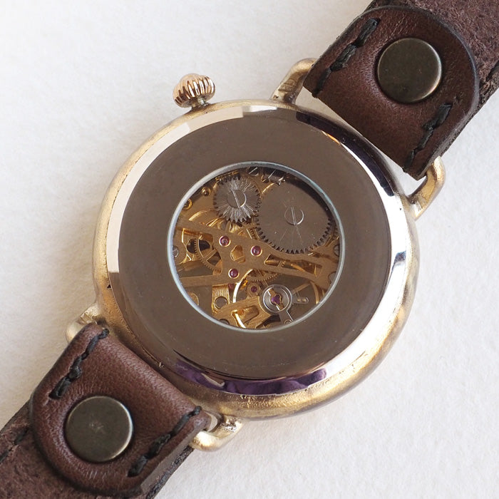 Watanabe Kobo handmade watch "Wanokoku" hand winding 3" hand winding Chinese numerals 44mm size [NW-BHW152] 