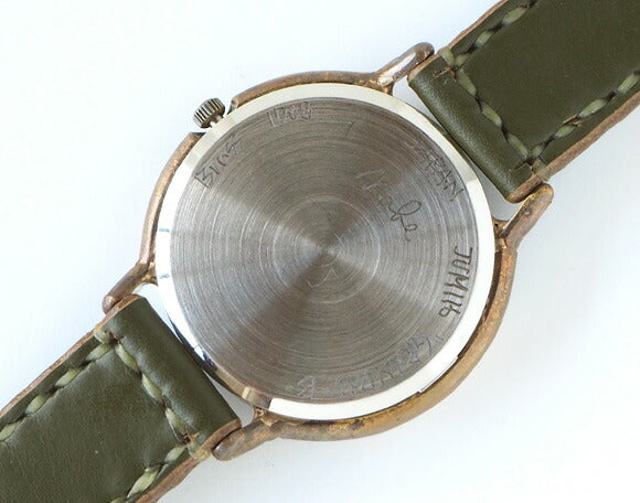 Watanabe workshop handmade watch "GRANDAD-B" jumbo brass hand-stitched belt [NW-JUM116] 