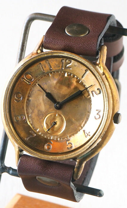 渡辺工房 手作り腕時計 ジャンボブラス “GRANDAD-B-SS2” 真鍮文字盤 スモールセコンド [NW-JUM116SS2]