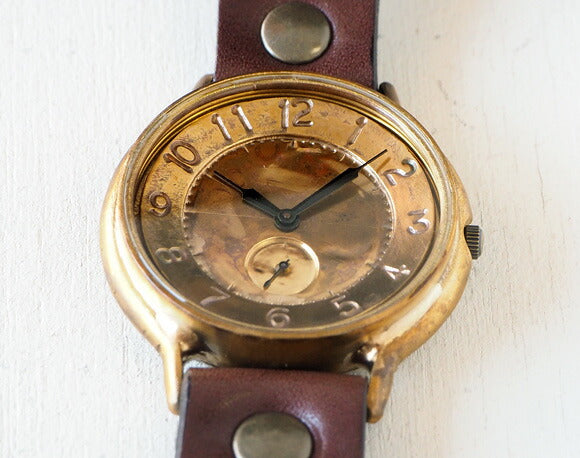 渡辺工房 手作り腕時計 ジャンボブラス “GRANDAD-B-SS2” 真鍮文字盤 スモールセコンド [NW-JUM116SS2]