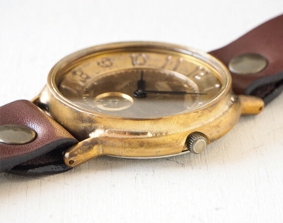 渡辺工房 手作り腕時計 ジャンボブラス “GRANDAD-B-SS2” 真鍮文字盤 スモールセコンド [NW-JUM116SS2]