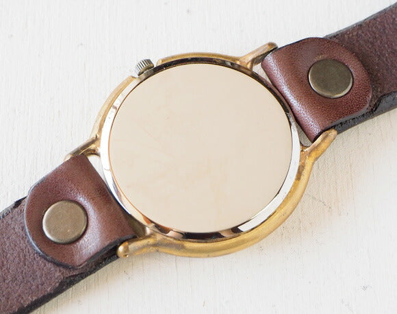 渡辺工房 手作り腕時計 ジャンボブラス “GRANDAD-B-SS2” 真鍮文字盤 スモールセコンド [NW-JUM116SS2]