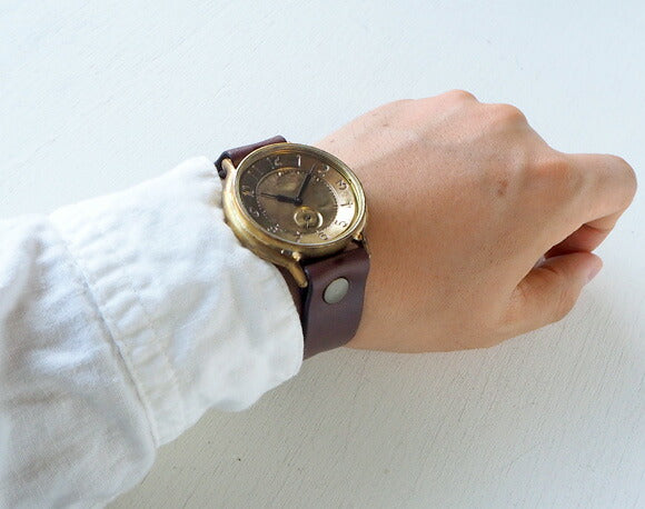 Watanabe Kobo 手工手錶 Jumbo Brass “GRANDAD-B-SS2” 黃銅 錶盤 Small Second [NW-JUM116SS2] 