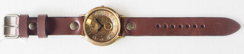 渡辺工房 手作り腕時計 ジャンボブラス “GRANDAD-B-SS2” 真鍮文字盤 スモールセコンド [NW-JUM116SS2]