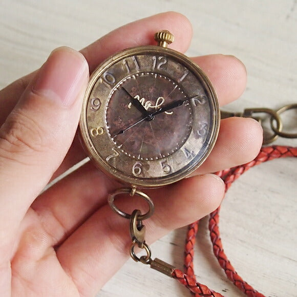 渡辺工房 手作り懐中時計“S-WATCH－MEGA懐中”ジャンボブラス [NW-JUM121]