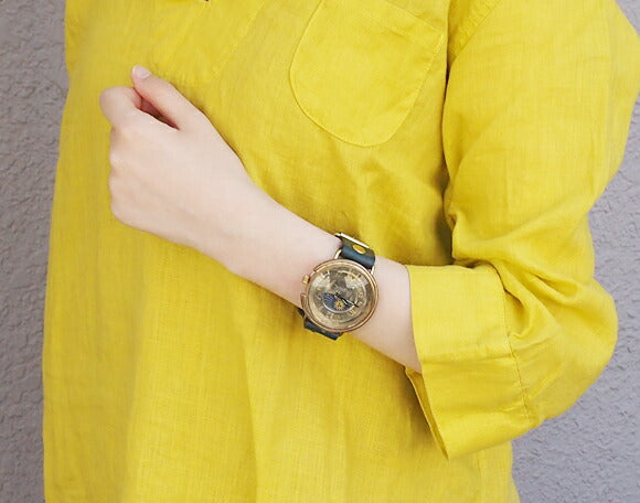 Watanabe Koubou Handmade Watch “GIGANT-B-SUN&amp;MOON” Jumbo Brass [NW-JUM129-SM] 
