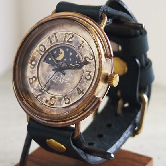 Watanabe Koubou Handmade Watch “GIGANT-B-SUN&amp;MOON” Jumbo Brass [NW-JUM129-SM] 