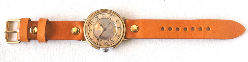 渡辺工房 手作り腕時計 ジャンボブラス “GIGANT-B-Rev” 逆回転 [NW-JUM129REV]